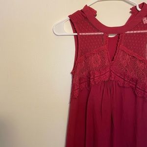 Cherry Red Spring/Summer Dress